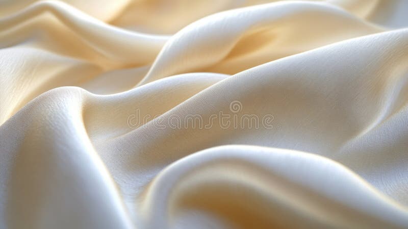 Tessuto di seta cremoso ed elegante illustrazione di stock