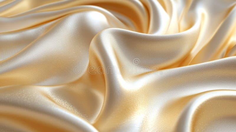 Tessuto di seta decorato ed elegante illustrazione di stock
