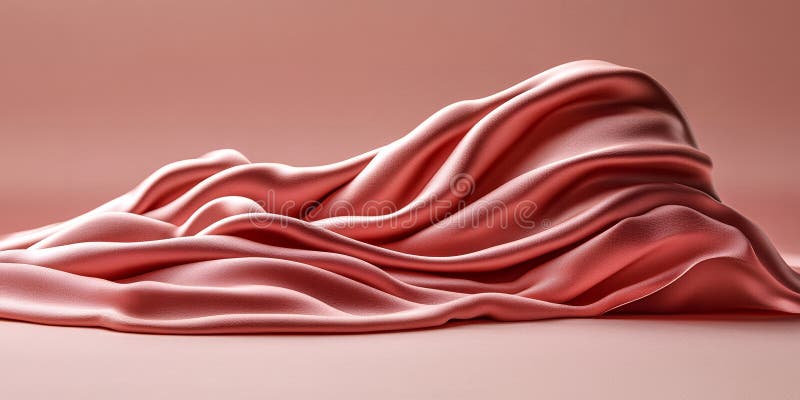Tessuto di seta, di seta verniciato ed elegante, di tessuto lussuoso illustrazione vettoriale