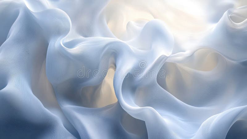 Tessuto elegante e concavo con luce morbida e sottile illustrazione di stock