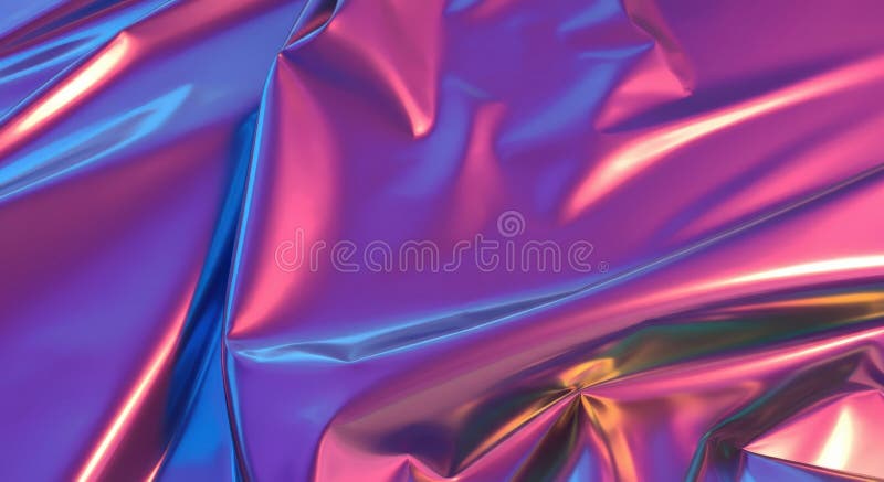 Tessuto iridescente vibrante con colori metallici futuristici royalty illustrazione gratis