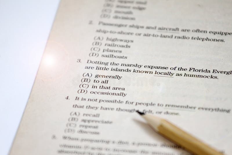 TEST. English Test Choose The Right Answer. English Grammar Test Sheet.  Multiple Choice Test. Exam For Students In School, College Stock Photo -  Image of heavy, america: 125428002