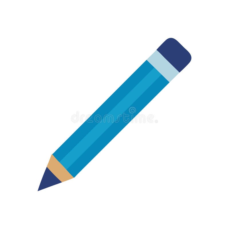 Test Pencil Icon for Exams vector illustration