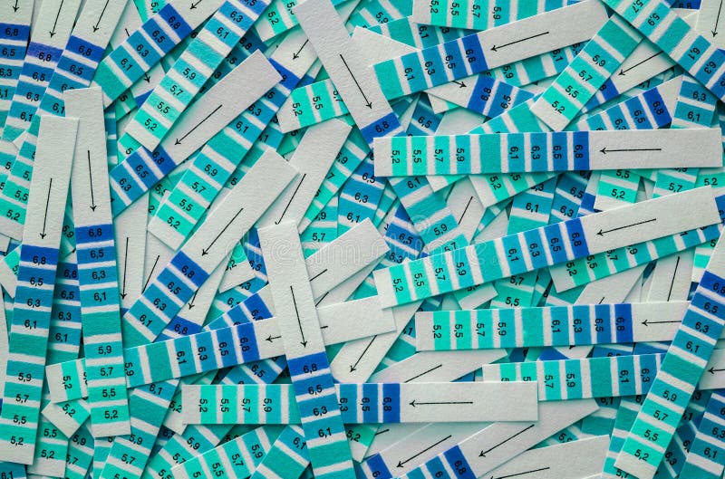 Test strips for analysis stock image. Image of female 147767463