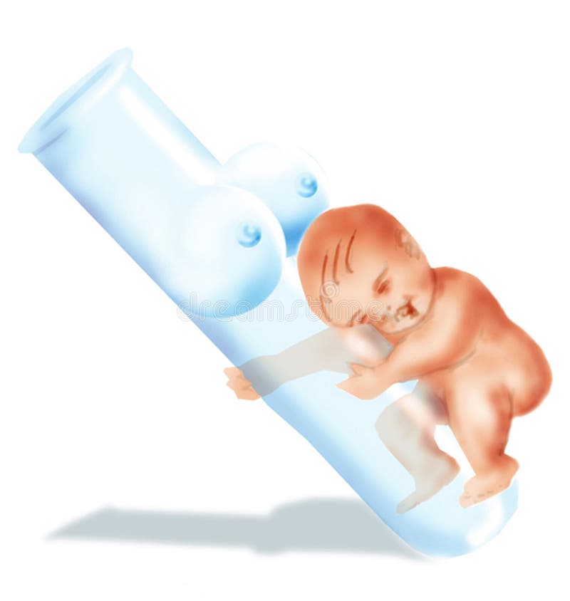 Testtube baby stock illustration. Illustration of tube 58658