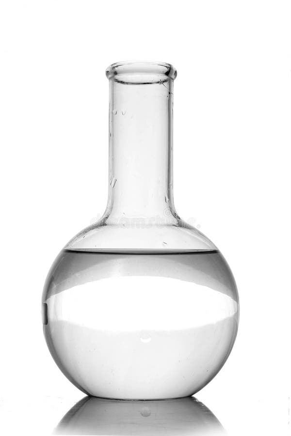Test-tube isolated. Laboratory glassware
