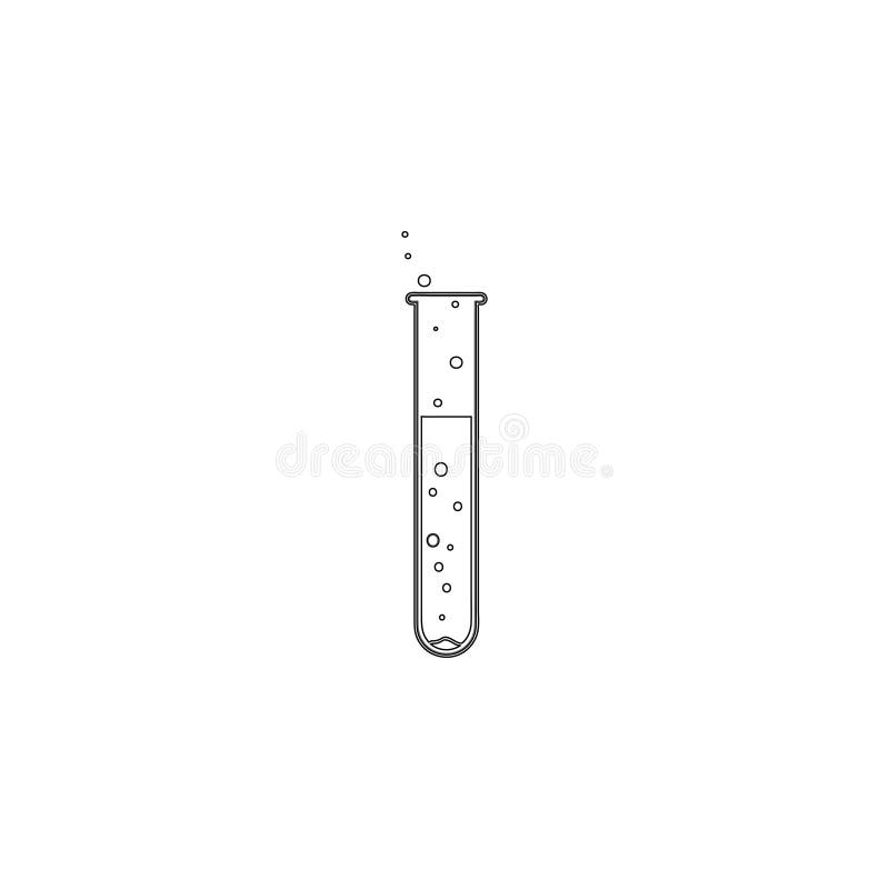 Test tube. flat vector icon vector illustration