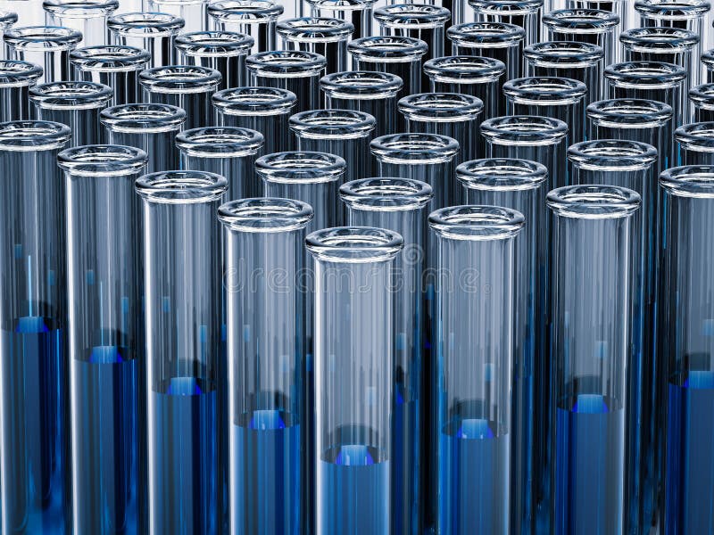 Test Tubes with Blue Liquid Stock Photo Image of chemical, testing