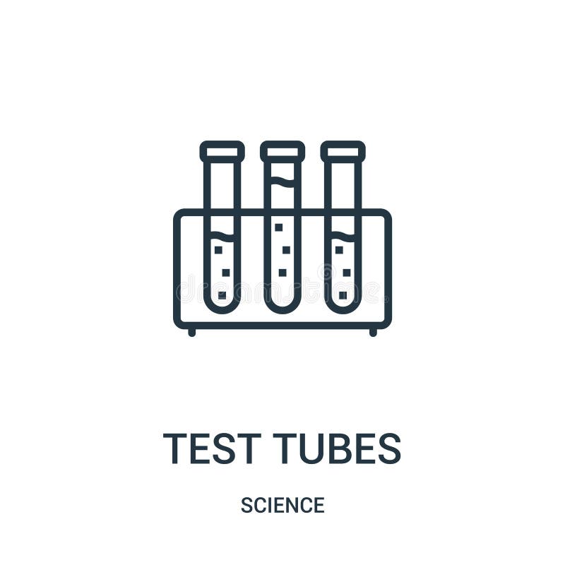 test tubes icon vector from science collection. Thin line test tubes outline icon vector illustration. Linear symbol for use on vector illustration test tubes icon vector from science collection. Thin line test tubes outline icon vector illustration. Linear symbol for use on vector illustration