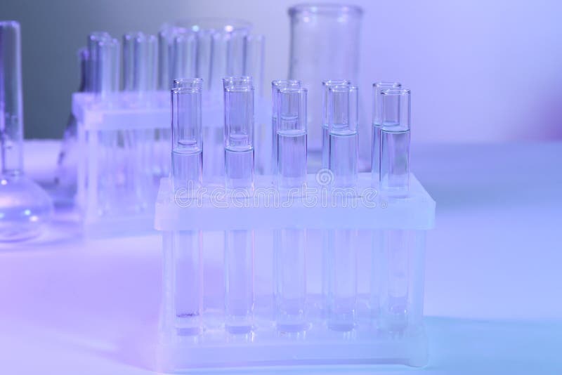 Test Tubes with Water in Laboratory Stock Photo Image of glassware