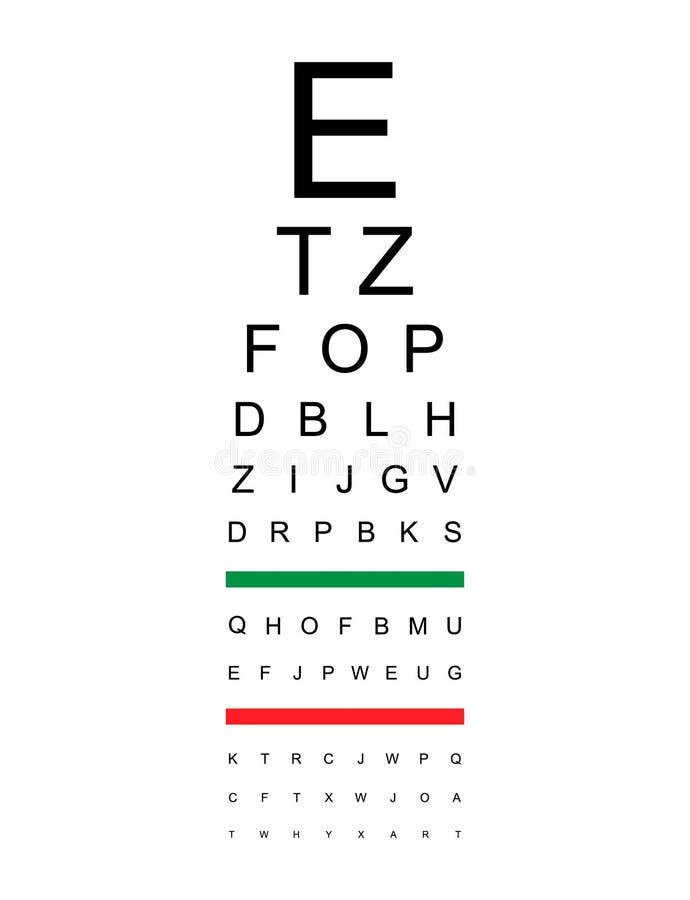 Test Visual Measure Icon, Optical Chart Letter Symbol, Optometrist ...