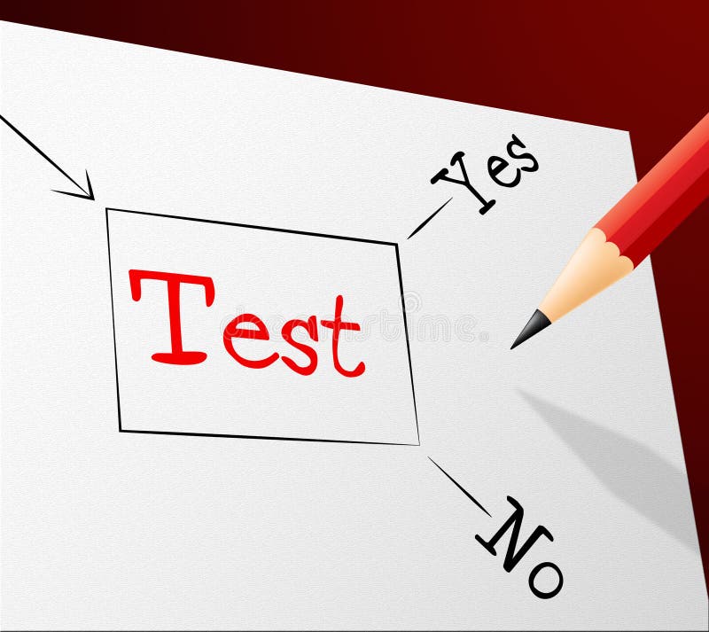 Test-Wahl Stellt Fragen Und Antworten Und Quiz Dar Stock Abbildung