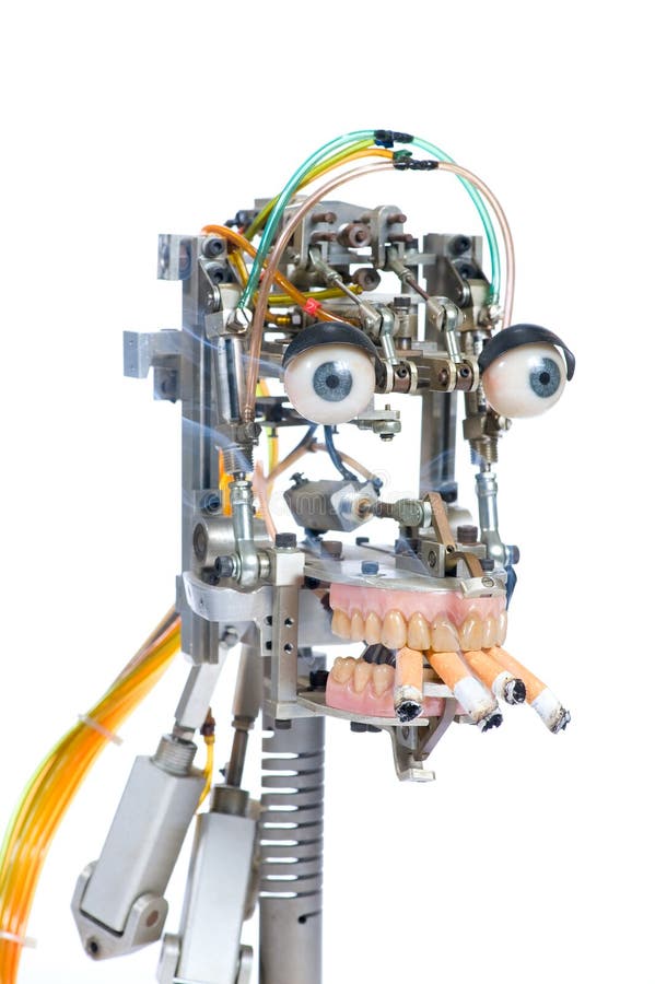 Testa del robot immagini stock libere da diritti