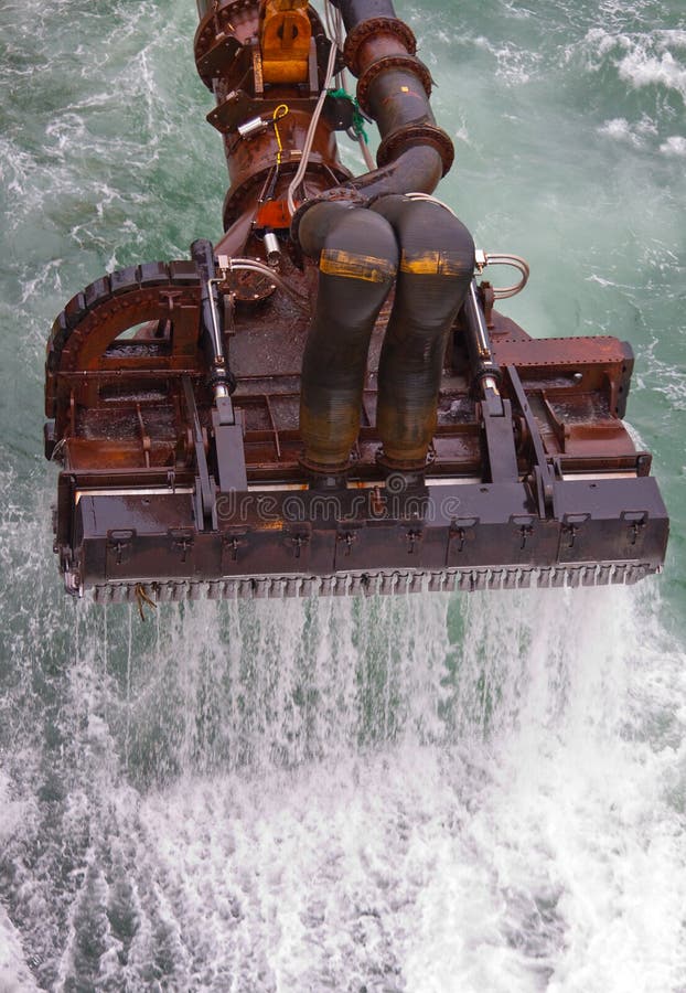 Testa di dragaggio fotografia stock