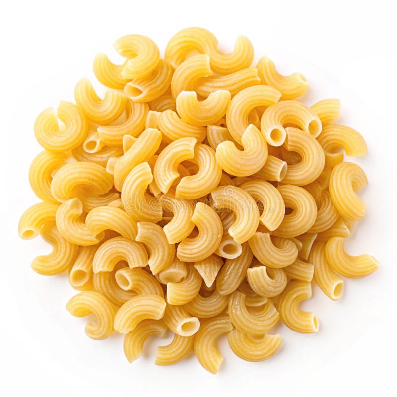 Testa di pasta al curvo macaroni illustrazione vettoriale