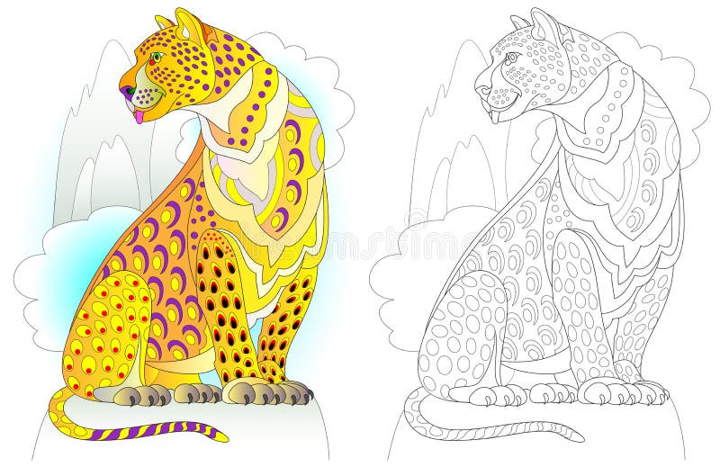 Teste Padrão Colorido E Preto E Branco Para Colorir Ilustração Do Dinossauro Bonito Ilustração do Vetor - Ilustração de estudo, animal: 116785558