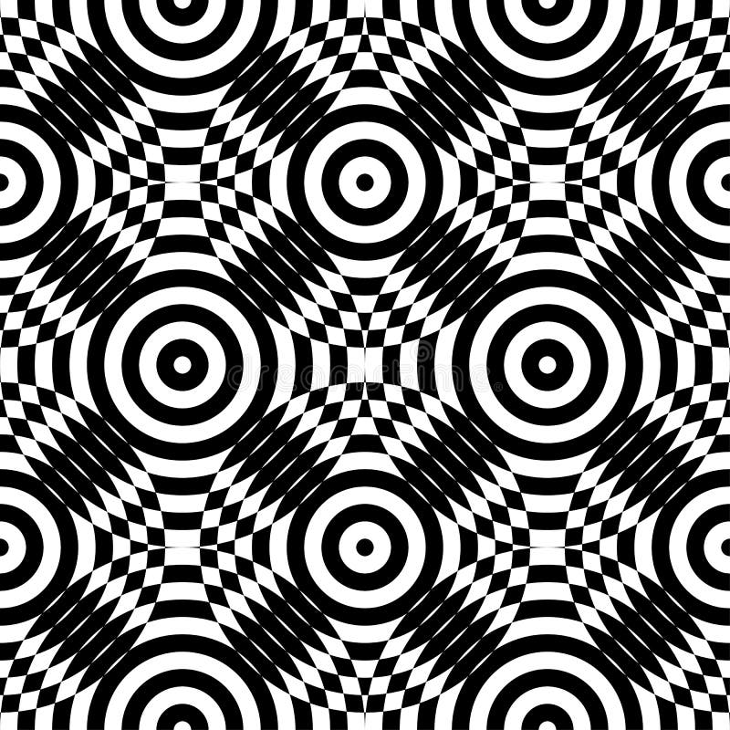 abstrato textura de ilusão de ótica padrão sem emenda tabuleiro de