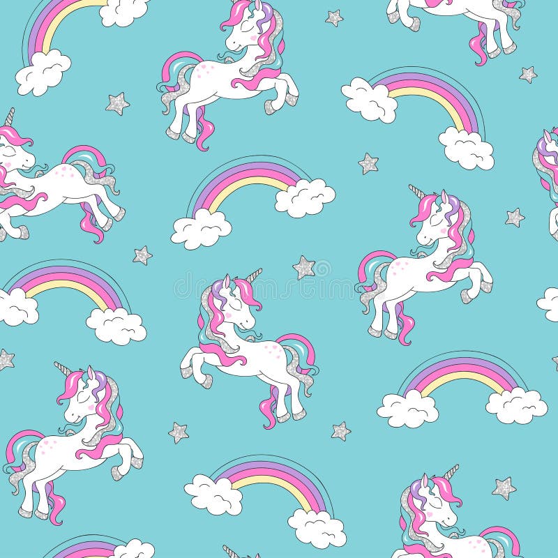 Teste padr?o com unic?rnio E Desenho da ilustra??o da forma no estilo moderno para ilustração do vetor Teste padr?o com unic?rnio E Desenho da ilustra??o da forma no estilo moderno para ilustração do vetor