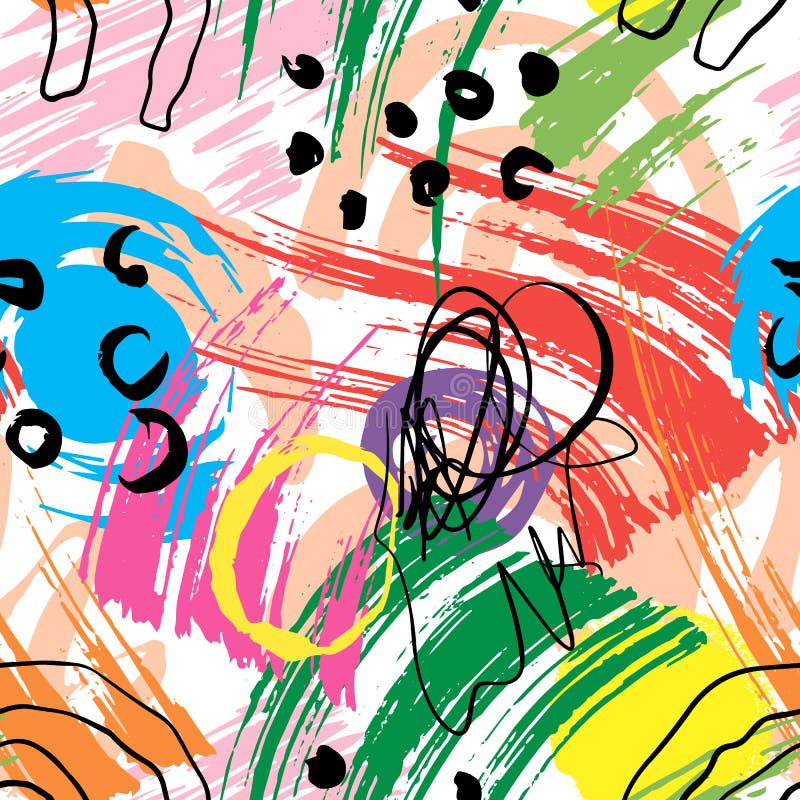 Teste padr?o geom?trico abstrato com linhas onduladas Garatuja backgrounded Fundo sem emenda do vetor ilustração royalty free Teste padr?o geom?trico abstrato com linhas onduladas Garatuja backgrounded Fundo sem emenda do vetor ilustração royalty free