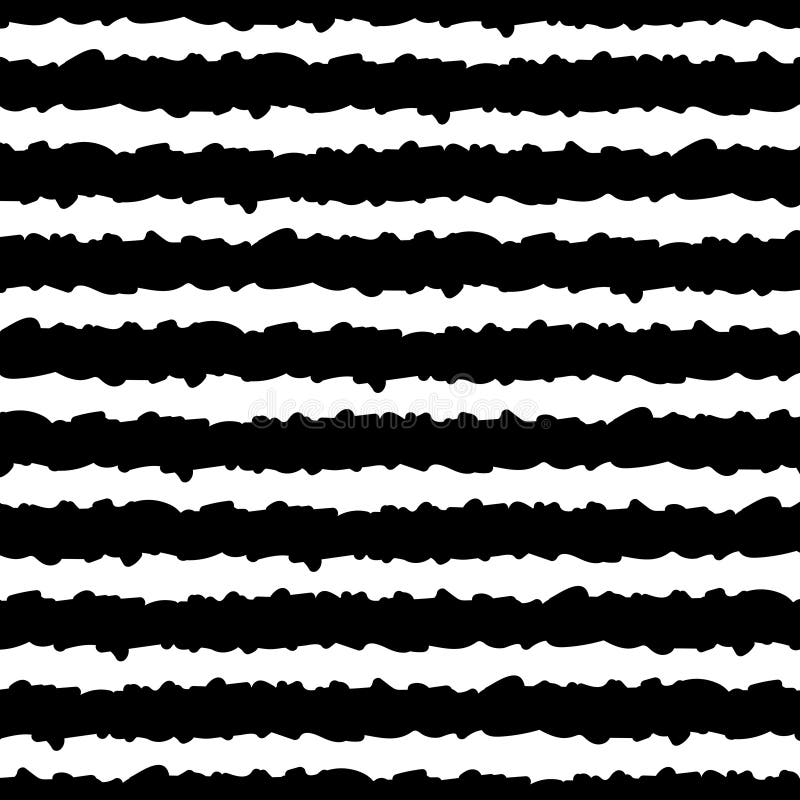 Teste padr?o sem emenda com as listras preto e branco tiradas m?o Ilustra??o do vetor EPS10 ilustração stock Teste padr?o sem emenda com as listras preto e branco tiradas m?o Ilustra??o do vetor EPS10 ilustração stock