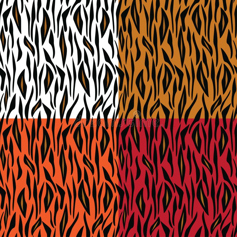 Padrão abstrato de pele de tigre ilustração do vetor