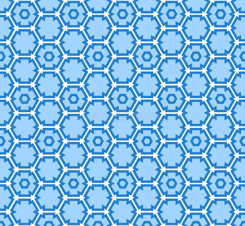 Teste padrão abstrato do inverno do floco da neve ilustração stock