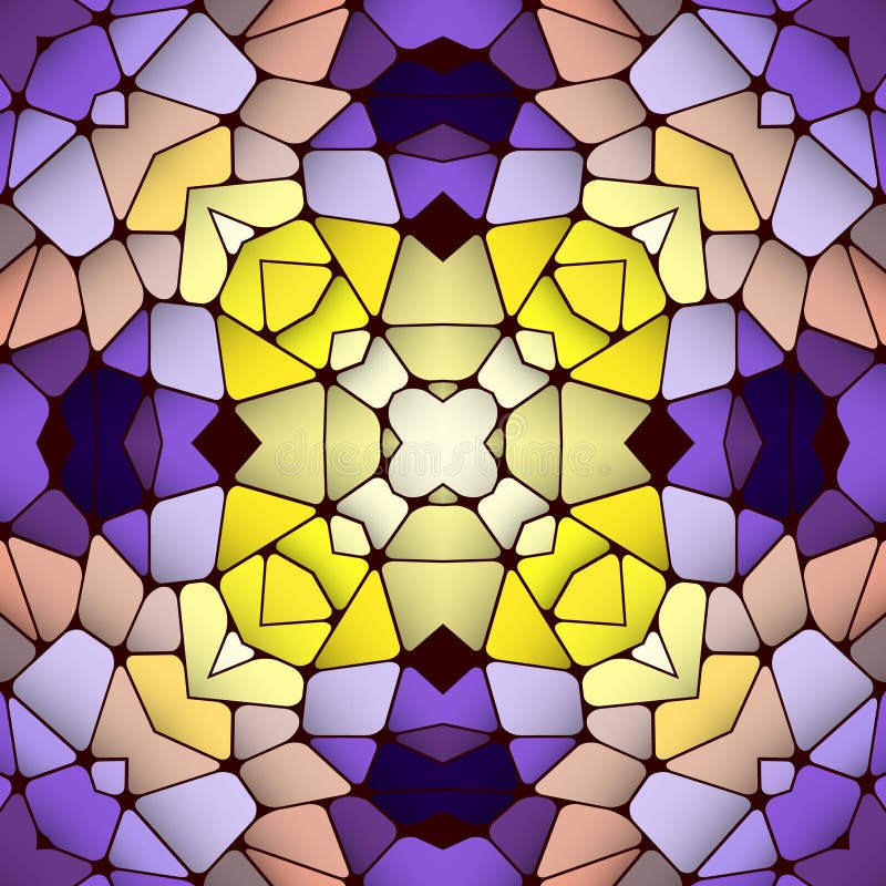 Teste padrão abstrato sem emenda brilhante, caleidoscópio ilustração do vetor Teste padrão abstrato sem emenda brilhante, caleidoscópio ilustração do vetor