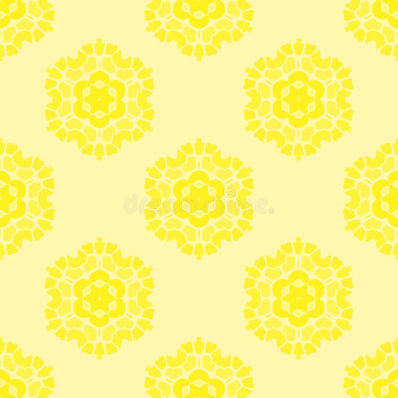 Teste padrão amarelo sem emenda decorativo criativo ilustração royalty free Teste padrão amarelo sem emenda decorativo criativo ilustração royalty free
