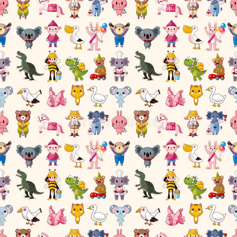 Teste padrão animal sem emenda ilustração do vetor