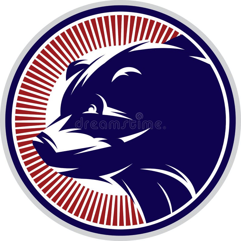Teste padrão colorido com o urso para o logotipo ou o empacotamento ilustração do vetor Teste padrão colorido com o urso para o logotipo ou o empacotamento ilustração do vetor