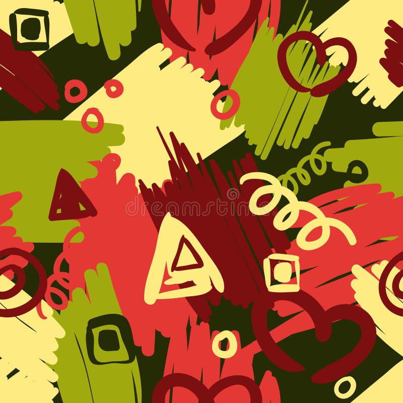 Teste padrão colorido sem emenda no estilo abstrato ilustração royalty free