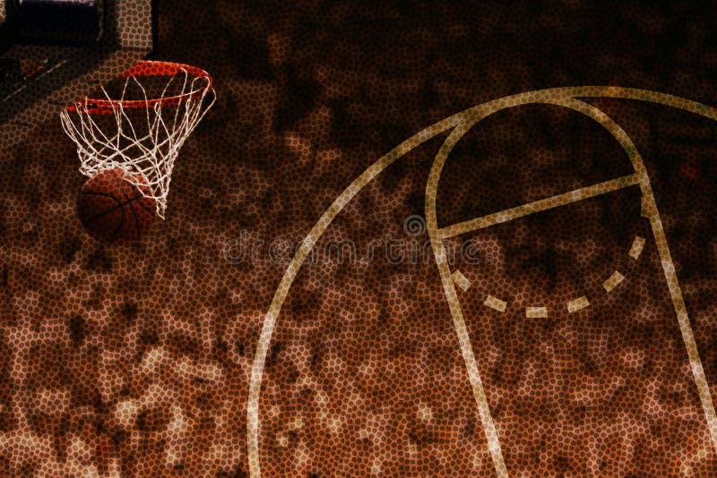 Padrão de cesto de basquetebol foto de stock
