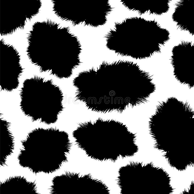 Teste padrão da pele da vaca ilustração royalty free Teste padrão da pele da vaca ilustração royalty free