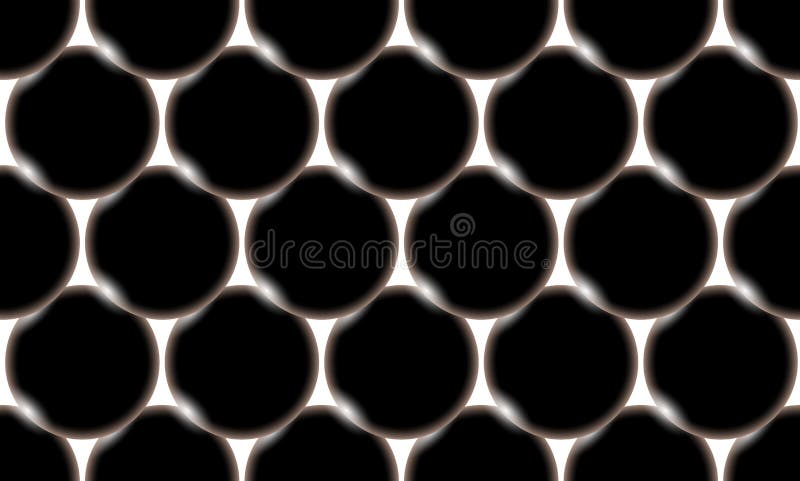 Teste padrão das bolas bonitas brilhantes abstratas volumosas inflando lisas pretas, círculos com brilho da luz em um fundo branc ilustração royalty free Teste padrão das bolas bonitas brilhantes abstratas volumosas inflando lisas pretas, círculos com brilho da luz em um fundo branc ilustração royalty free