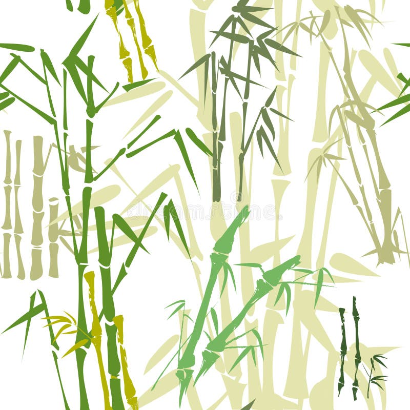 Teste padrão de bambu (fundo) ilustração stock Teste padrão de bambu (fundo) ilustração stock