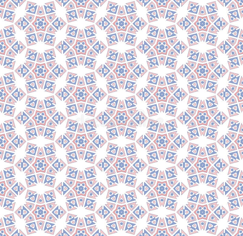 Teste padrão de estrela sextavado do inverno ilustração do vetor