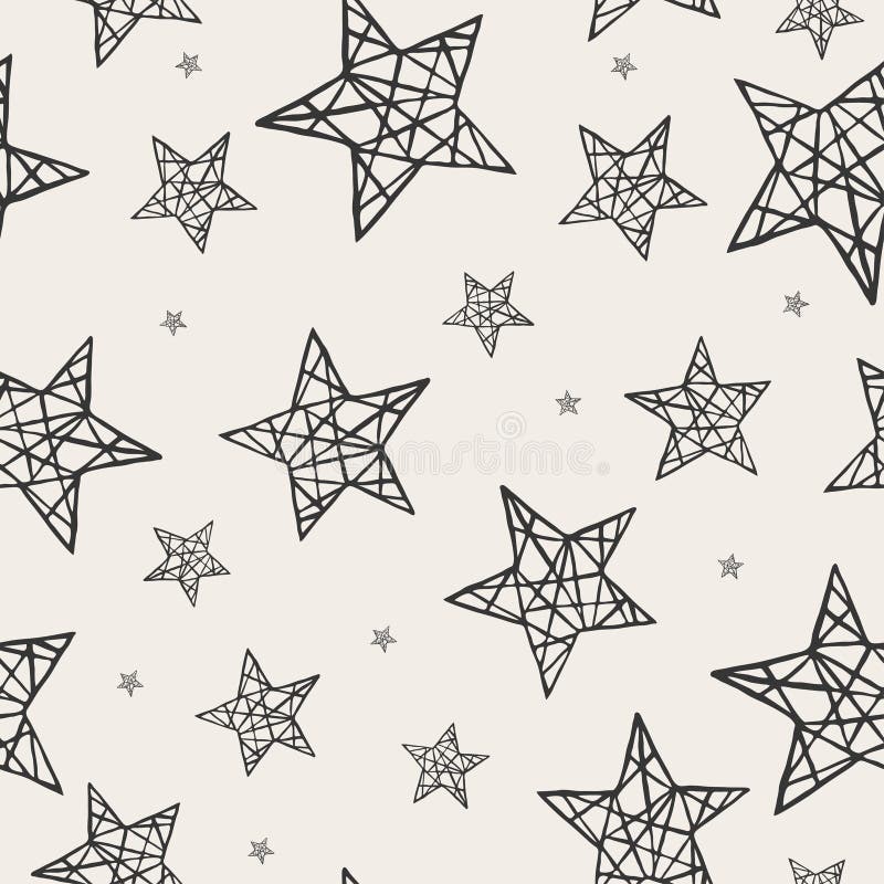 Teste padrão de estrelas sem emenda do vetor ilustração do vetor Teste padrão de estrelas sem emenda do vetor ilustração do vetor