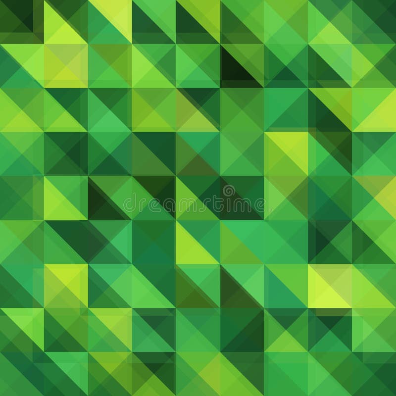Padrão de grelha vetorial triangular verde ilustração royalty free