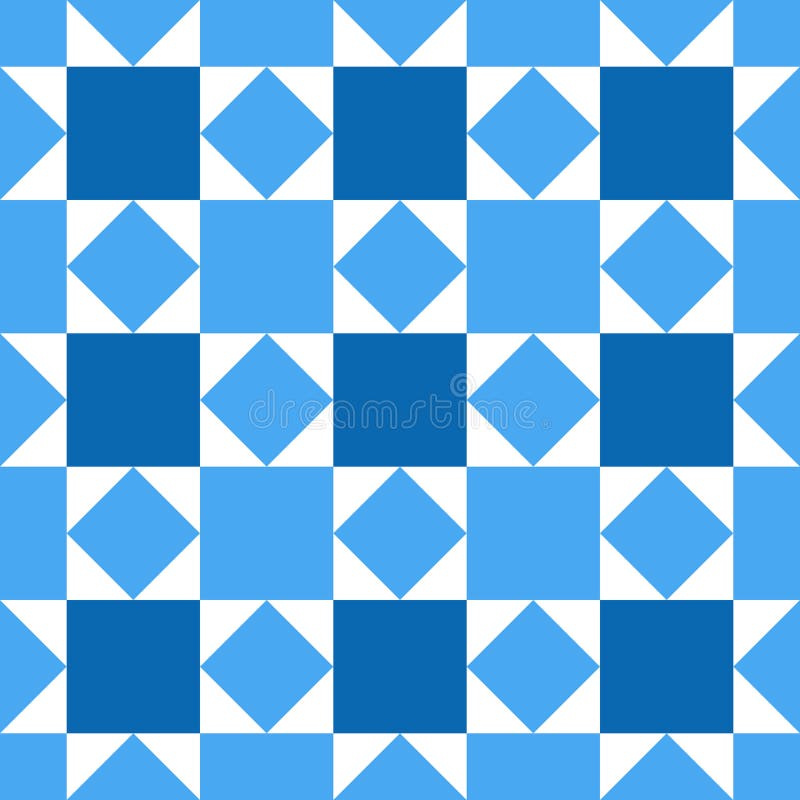 Teste padrão de mosaico dos retalhos no azul ilustração royalty free Teste padrão de mosaico dos retalhos no azul ilustração royalty free