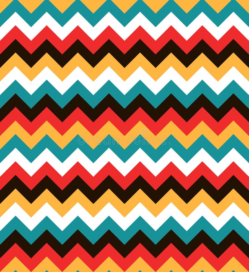 Teste padrão de ziguezague sem emenda colorido brilhante Fundo abstrato da viga ilustração royalty free Teste padrão de ziguezague sem emenda colorido brilhante Fundo abstrato da viga ilustração royalty free