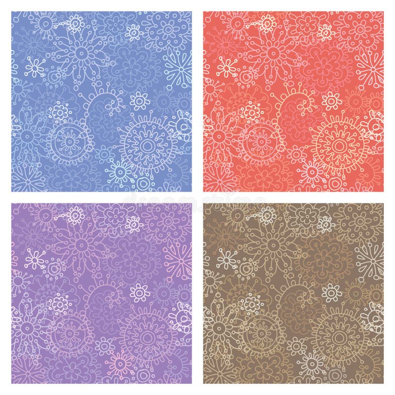 Padrão decorativo contínuo ilustração do vetor