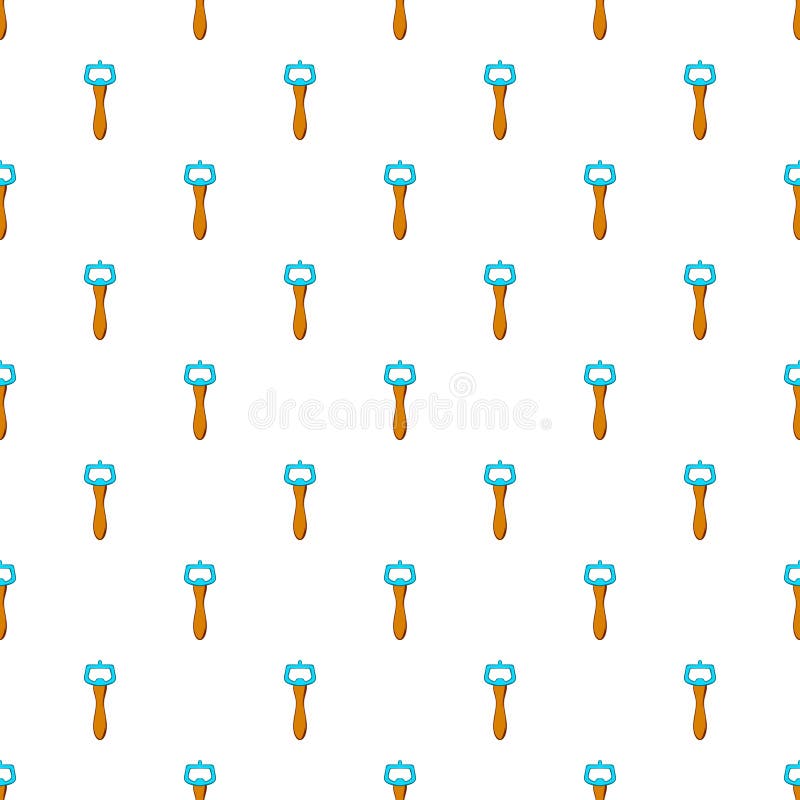 Teste padrão do abridor de garrafa da cerveja, estilo dos desenhos animados ilustração stock Teste padrão do abridor de garrafa da cerveja, estilo dos desenhos animados ilustração stock