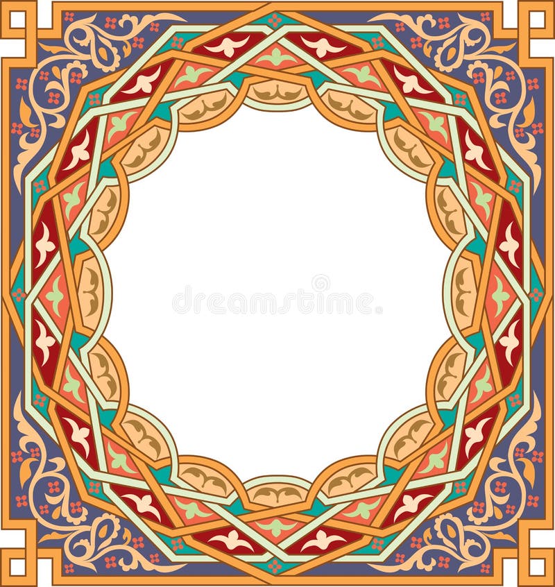 Arabesque pattern with detailed ornament. Arabesque pattern with detailed ornament
