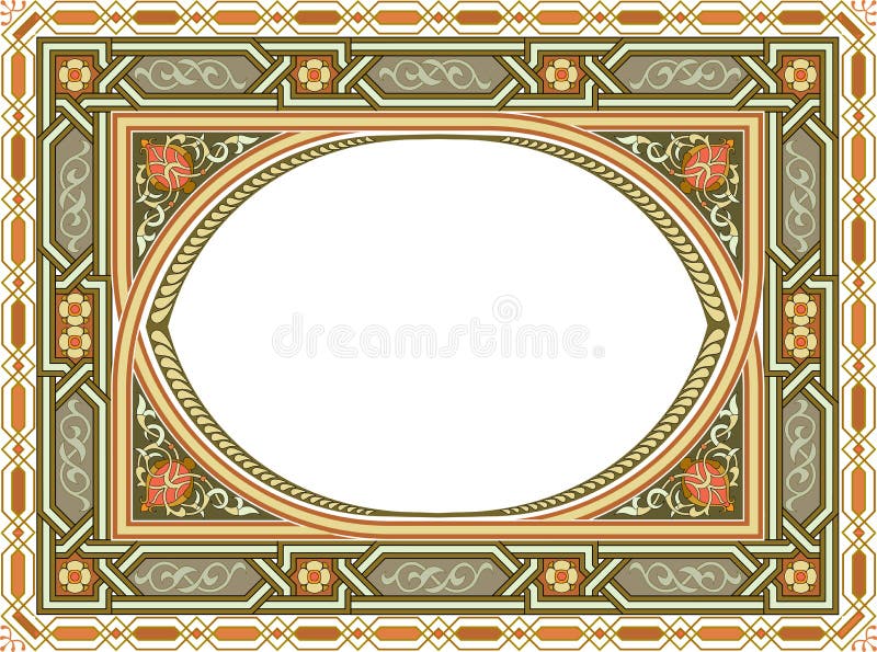 Arabesque pattern with detailed ornament. Arabesque pattern with detailed ornament