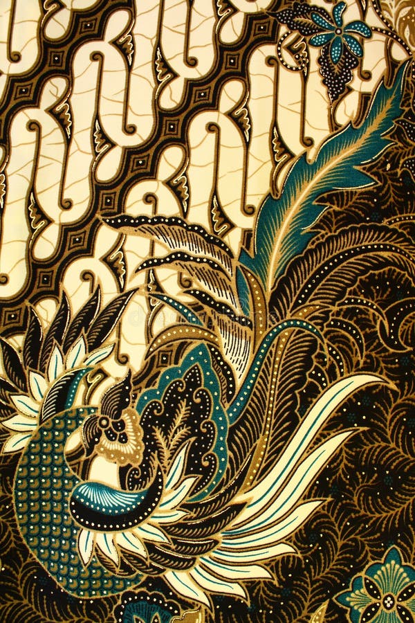 Teste padrão do Batik, Indonésia foto de stock Teste padrão do Batik, Indonésia foto de stock