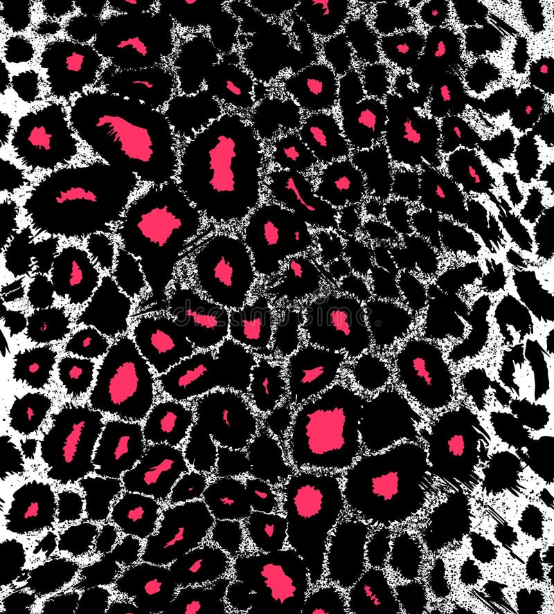 Teste padrão do leopardo - dia selvagem e noite selvagem no safari ilustração stock Teste padrão do leopardo - dia selvagem e noite selvagem no safari ilustração stock