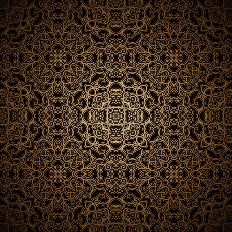 Teste padrão do ouro do vintage ilustração royalty free Teste padrão do ouro do vintage ilustração royalty free