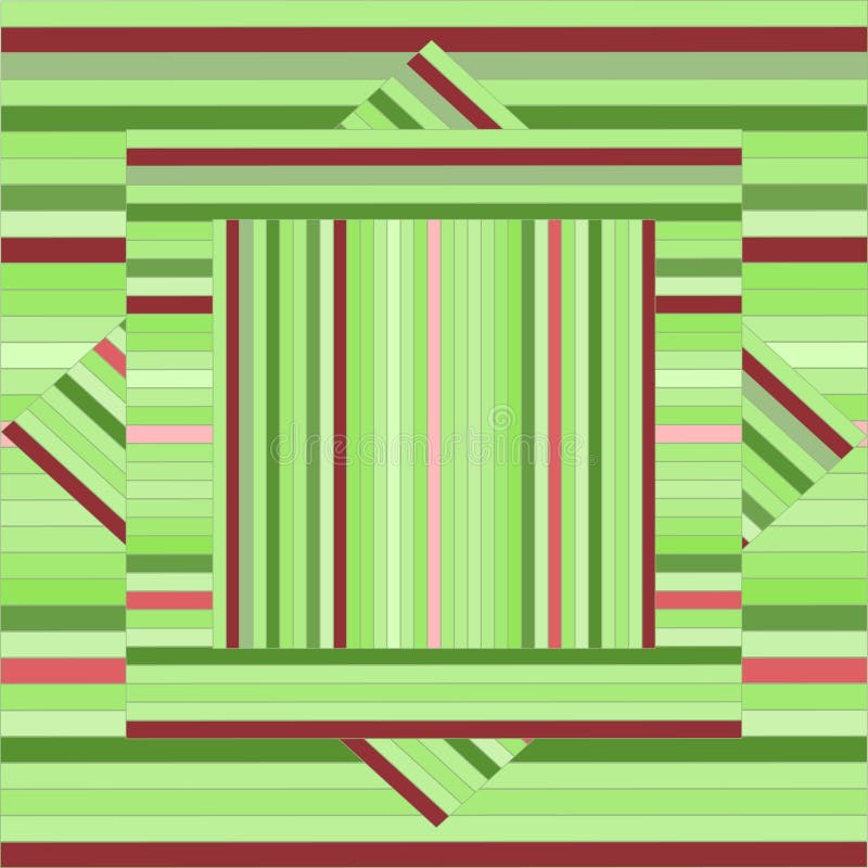 Teste padrão do vetor com quadrados alinhados Textura verde abstrata geom