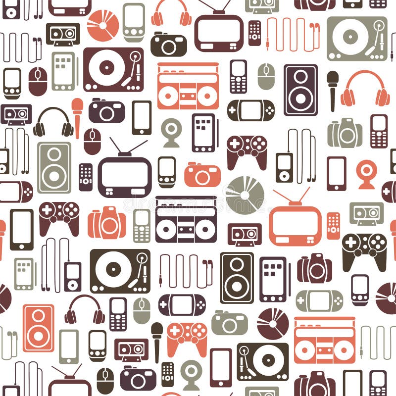 Teste padrão dos media ilustração do vetor Teste padrão dos media ilustração do vetor