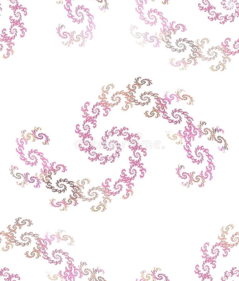 Teste padrão espiral sem emenda abstrato no branco ilustração stock